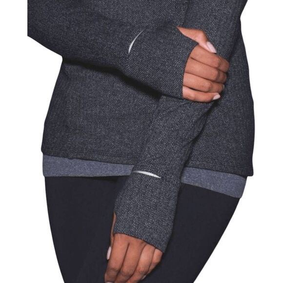 LULULEMON ATHLETICA Kanto Catch Me 1/2 Zip Pullover Size 6 - Picture 4 of 7